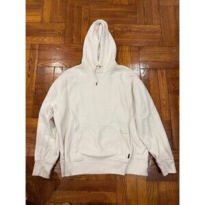 Hollister  Mens XL Logo White Hoodie Sweatshirt Long Sleeve Pullover